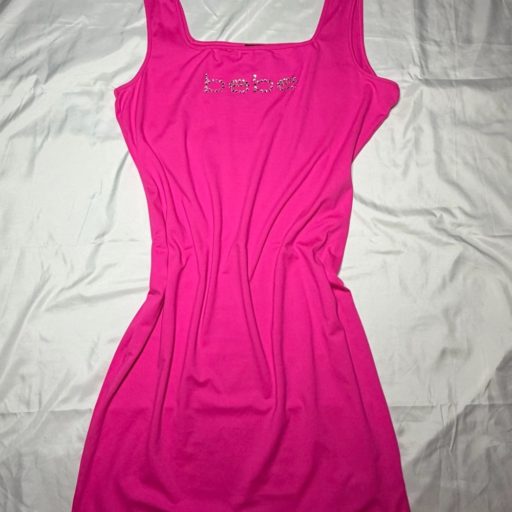bebe Pink Midi Dress